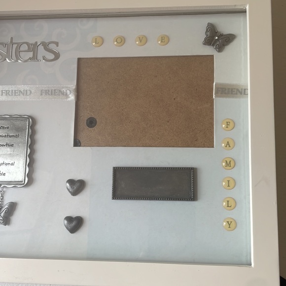 Things Remembered Sisters White Shadowbox picture frame. - Picture 3 of 4